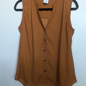 CAbi Women's Tan Button-Down Blouse